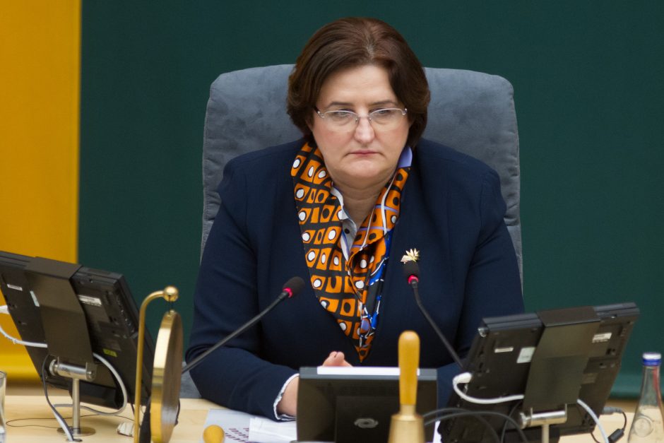 L. Graužinienė gėdina Seimą dėl nenoro mažintis išeitines