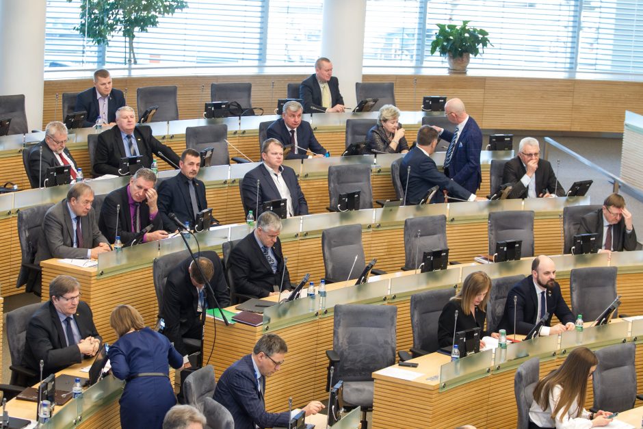 Vyriausybė – už mažesnį Seimo narių skaičių