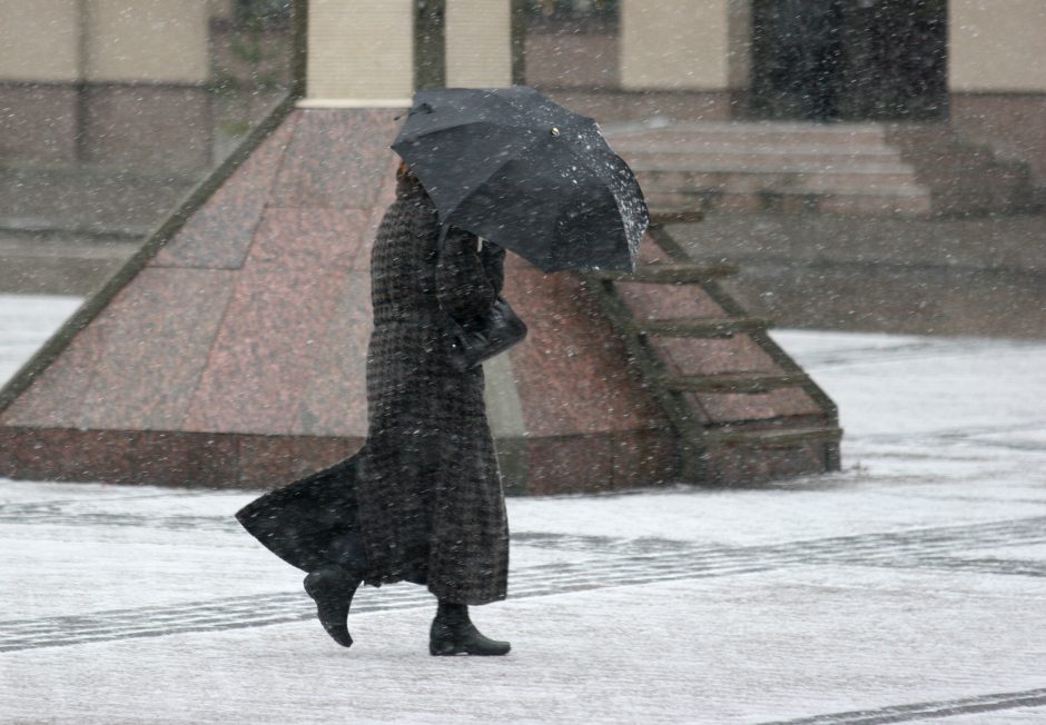 Ketvirtadienis Vilniuje numatomas lietingas ir vėjuotas