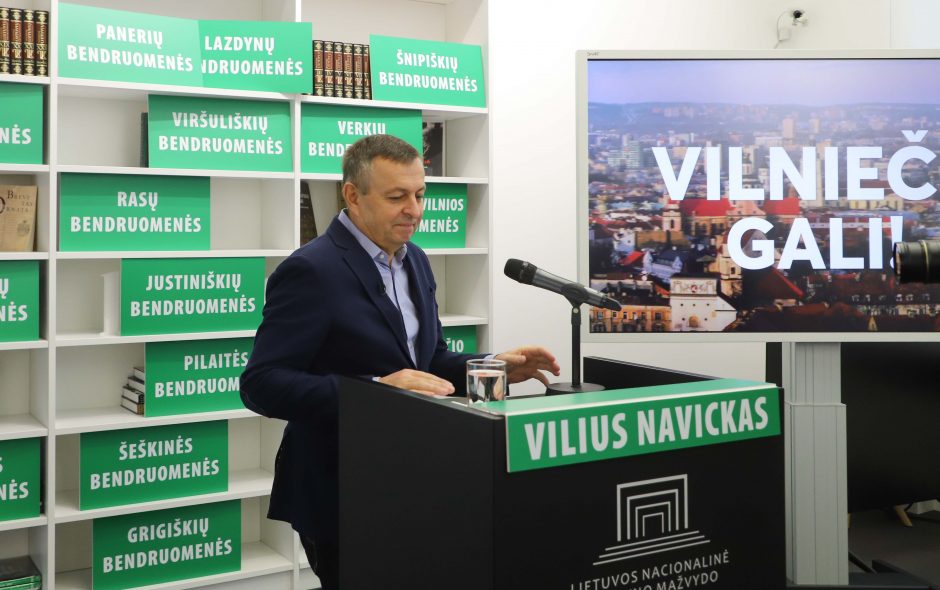 V. Navickas oficialiai paskelbė kandidatuojąs į sostinės merus
