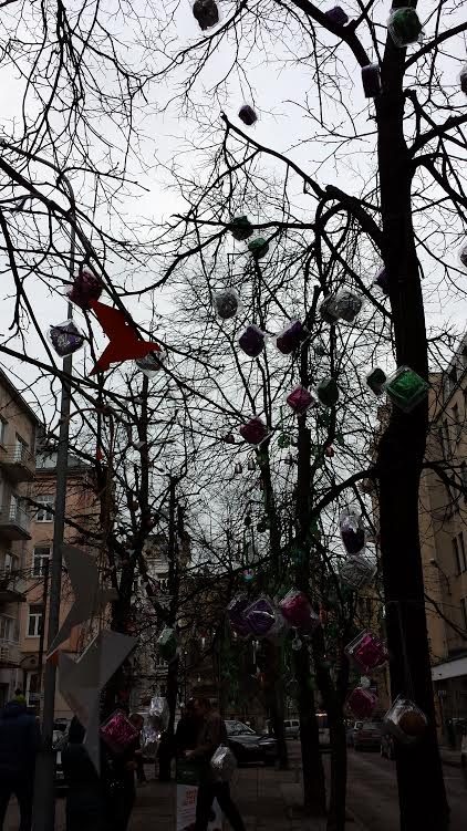 Įžymybių papuošti Vilniaus Šermukšnių gatvės medžiai primins apie silpniausiuosius