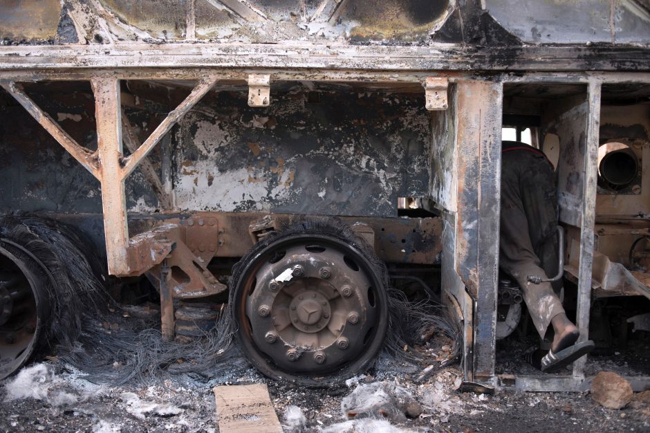 Kinijoje per gaisrą autobuse žuvo 30 žmonių