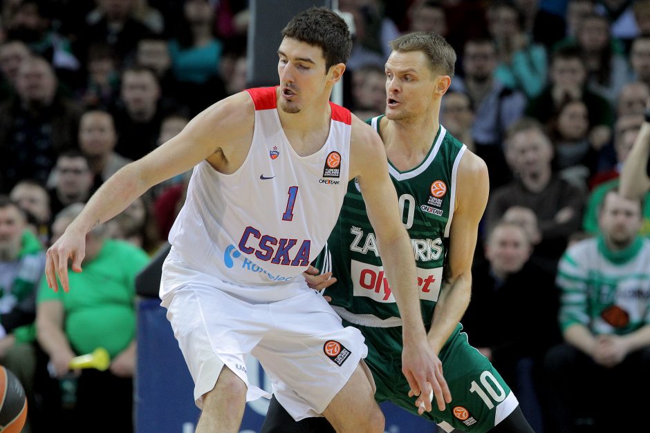 Eurolyga: Kauno „Žalgiris“ –  Maskvos CSKA 59:94