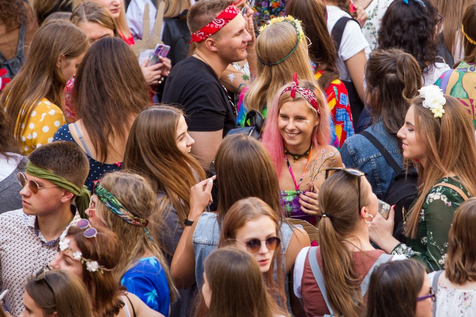 VU studentai nepaliko abejingų: fakultetai vienas kitą lenkė išradingumu