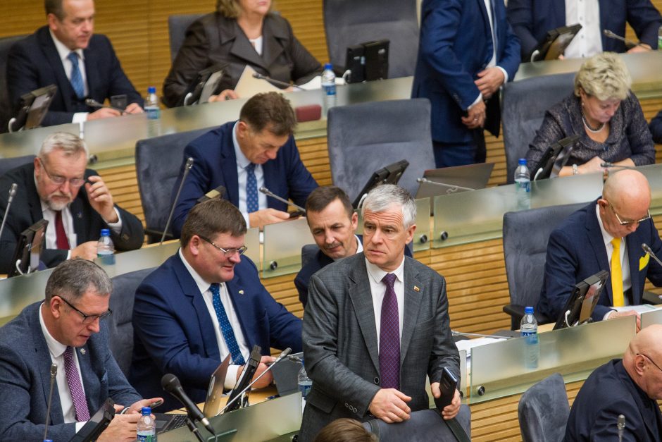 Parlamentarai pratęsė rudens sesiją iki sausio 12-osios