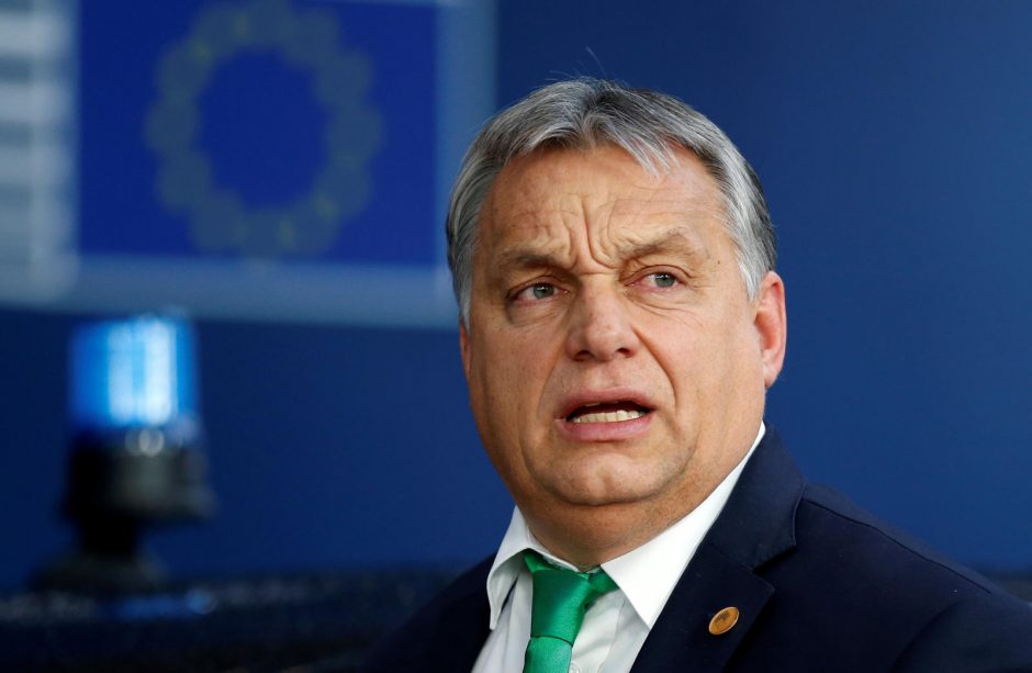 V. Orbanas smerkia ES vykdomą Vengrijos „šantažą“