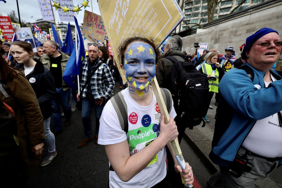 Londone – masinė demonstracija prieš „Brexit“