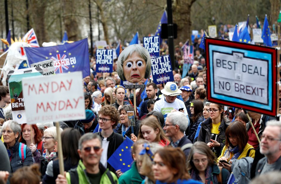 Londone – masinė demonstracija prieš „Brexit“