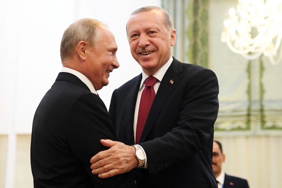 Kremlius: V. Putinas ir R. T. Erdoganas Sočyje aptars Sirijos problemas