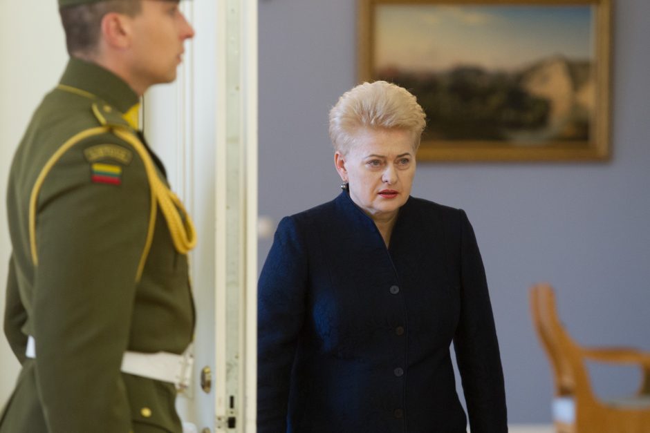 D. Grybauskaitė: „MG Baltic“ ryšiai buvo matomi ir anksčiau