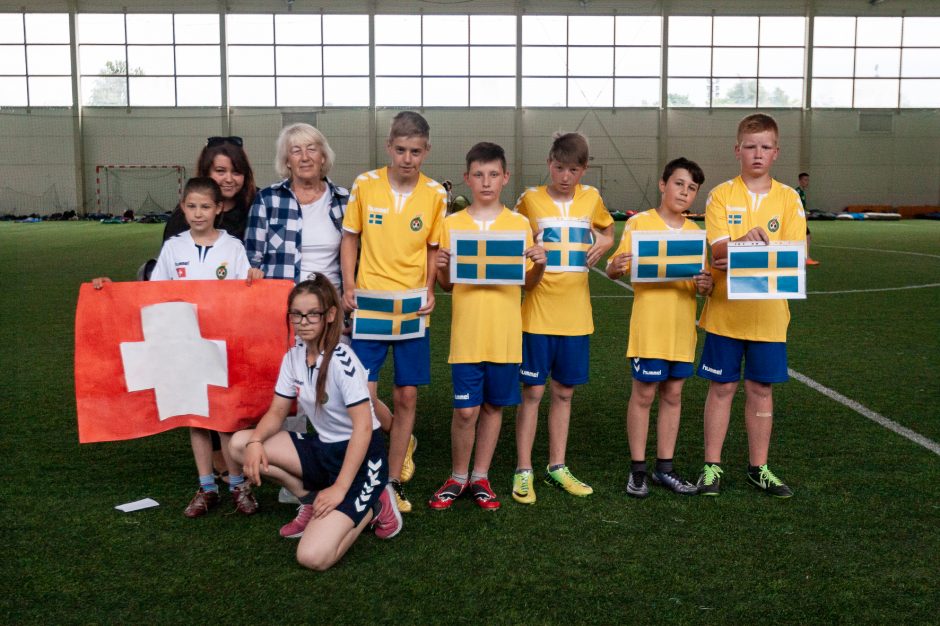 Kaune 300 vaikų šypsenas suvienijo futbolas