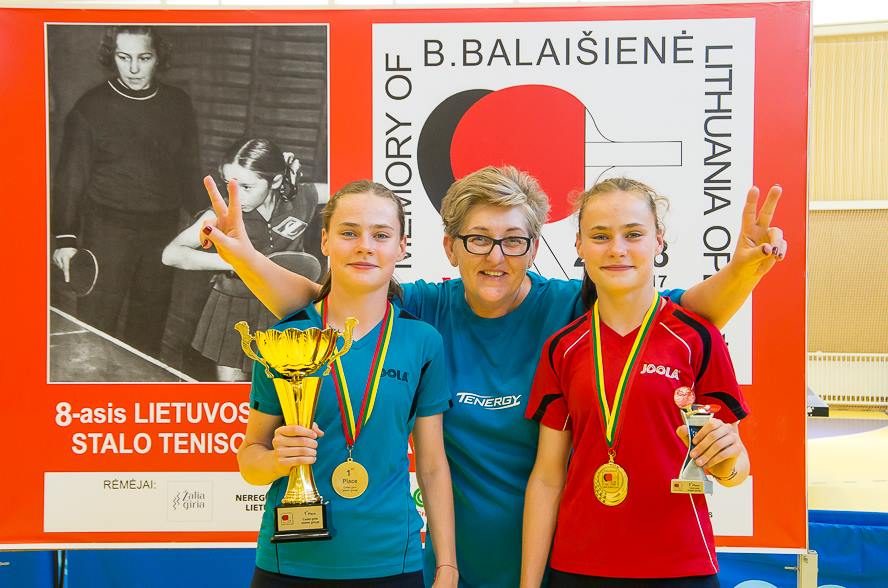 Stalo teniso žvaigždutes kaunietė ugdo Vilniuje