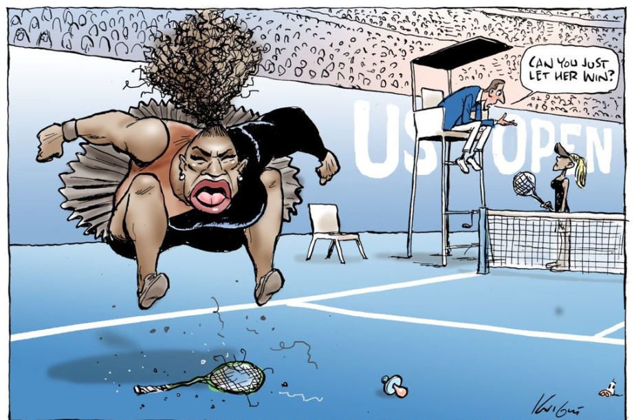 Australų karikatūrininkas kritikuojamas dėl S. Williams vaizduojančio piešinio