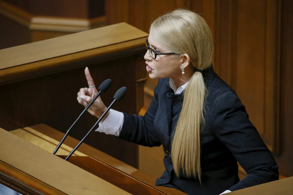 Apklausa: populiariausias kandidatas į Ukrainos prezidentus – J. Tymošenko
