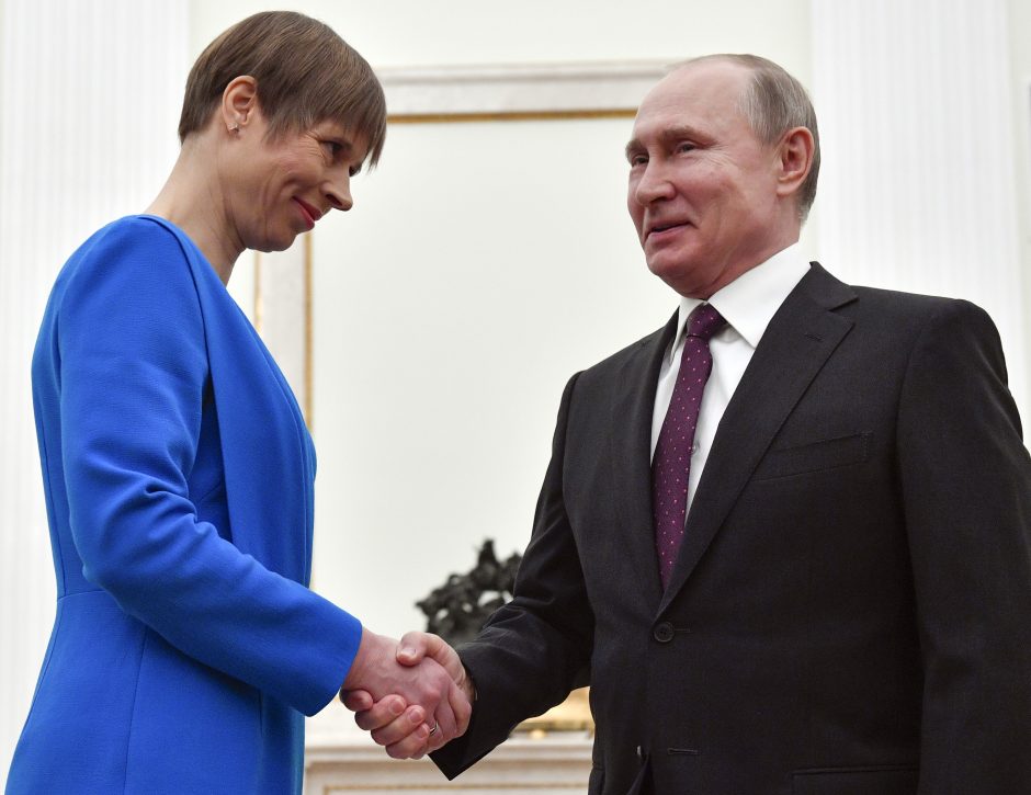 K. Kaljulaid susitiko su V. Putinu: siūlo atnaujinti ES ir Rusijos bendradarbiavimą