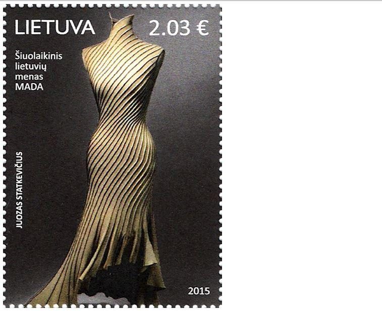 Naujame pašto ženkle – J.Statkevičiaus suknelė