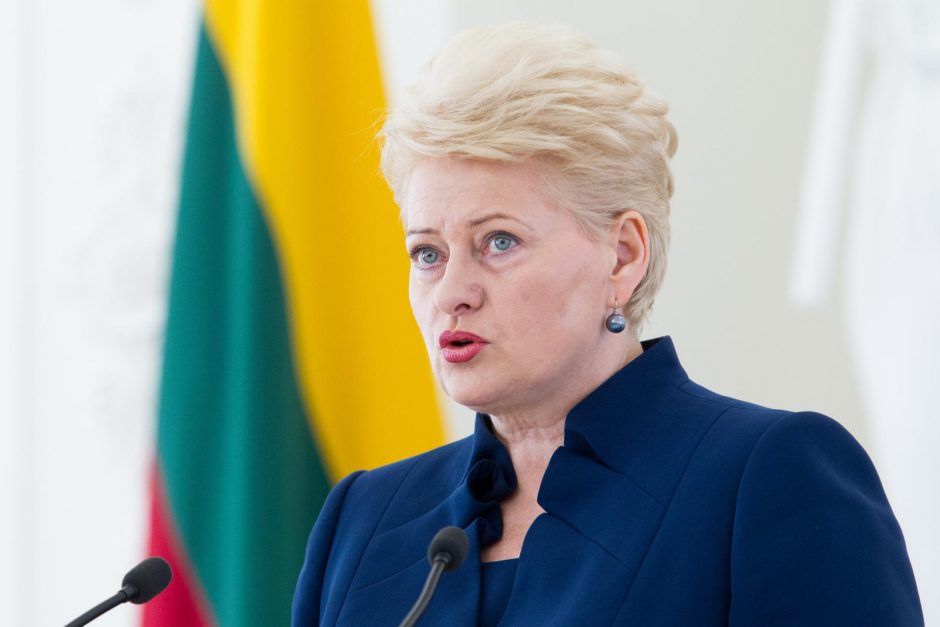 D. Grybauskaitė: ekonominiu embargu Rusija labiausiai nubaudė save