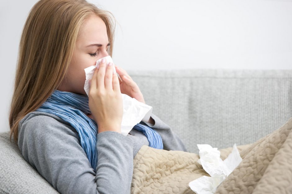 Lietuvoje daugėja sergančiųjų peršalimo ligomis