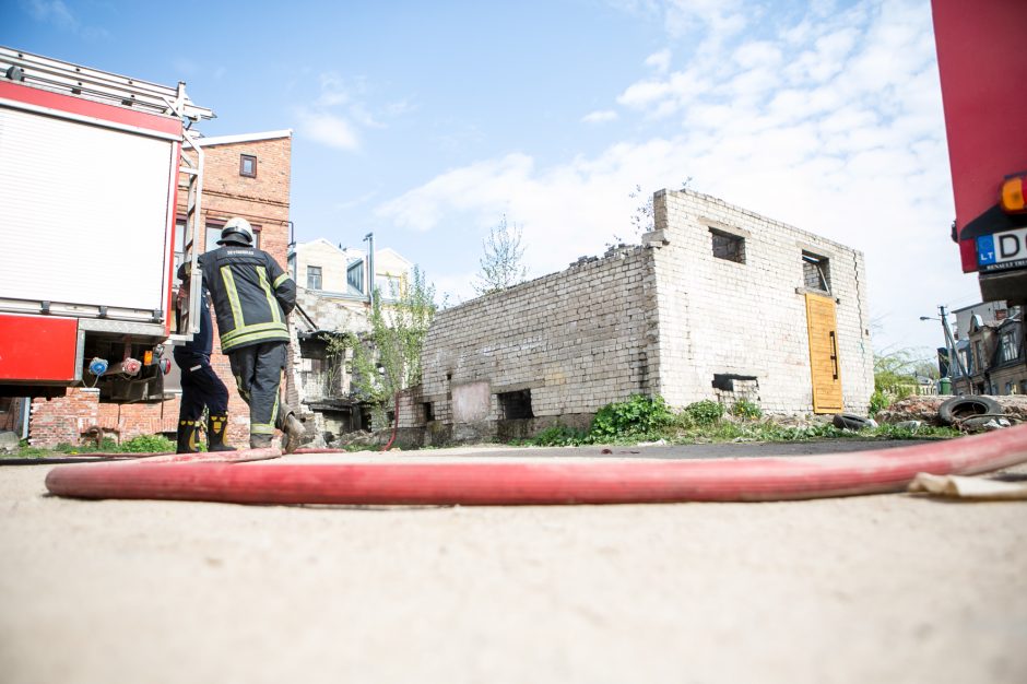 Pačiame Kauno centre – mįslingas gaisras 