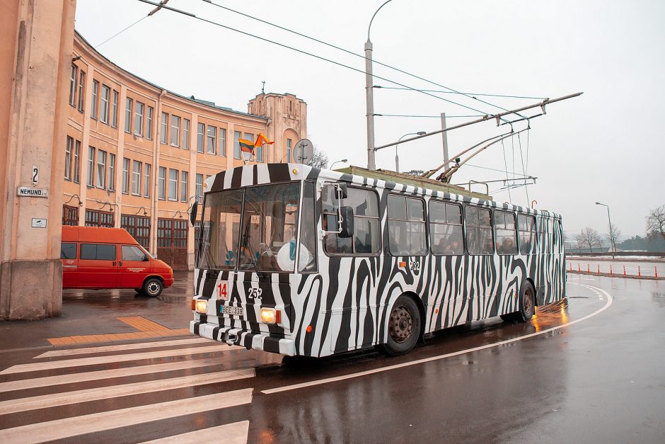 Kauno viešasis transportas virsta gatvės menu: kiek troleibusų jau nuspalvinta?