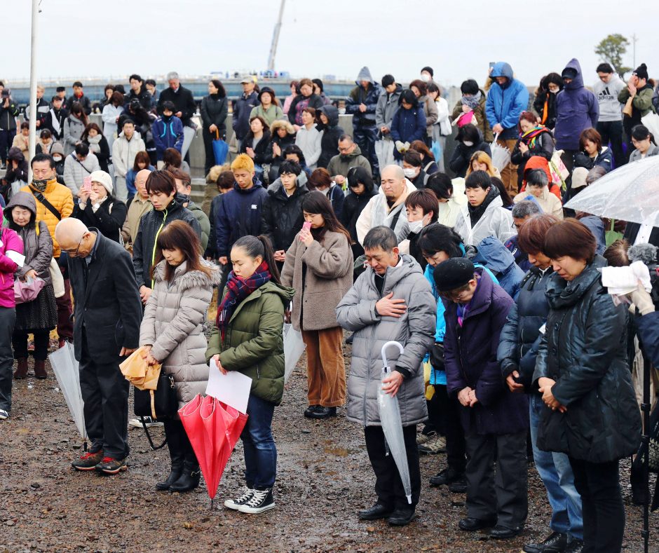 Japonija mini aštuntąsias cunamio ir branduolinės tragedijos metines