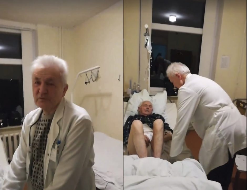 Skandalas ligoninėje: nufilmuotame vaizdo įraše – galimai neblaivus medikas