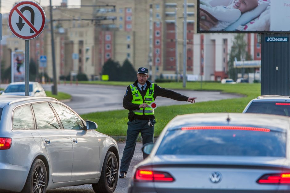 Policijos reidas Taikos prospekte