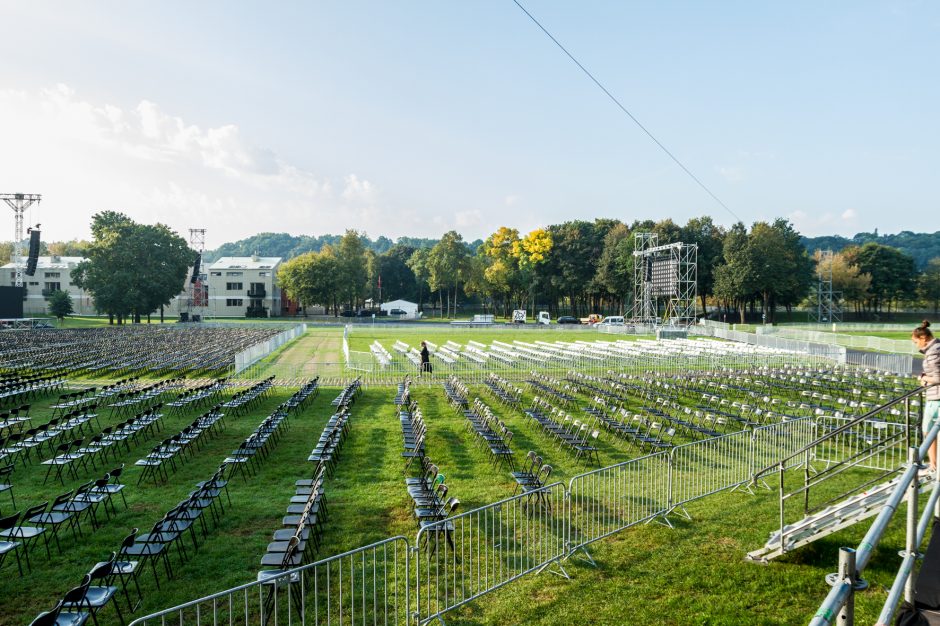 Pasiruošimas popiežiaus vizitui: Santakos parkas – sunkiai atpažįstamas