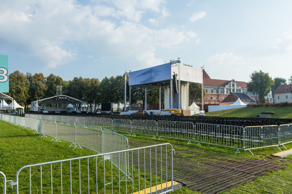 Pasiruošimas popiežiaus vizitui: Santakos parkas – sunkiai atpažįstamas