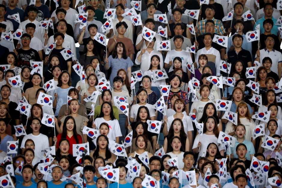 Prezidentė ir premjeras pasveikino Korėją nacionalinės šventės proga