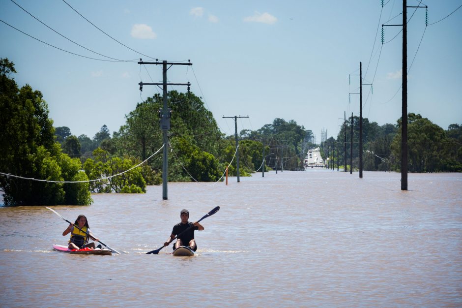 Šiaurės Australijoje kilo rekordiniai potvyniai