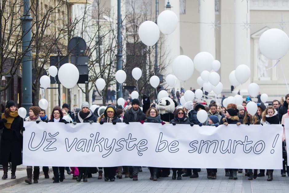 Vilniuje vyko eitynės „Už vaikystę be smurto“