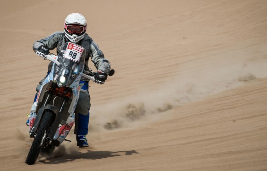 Motociklininko B. Bardausko komanda įstrigo Bolivijoje