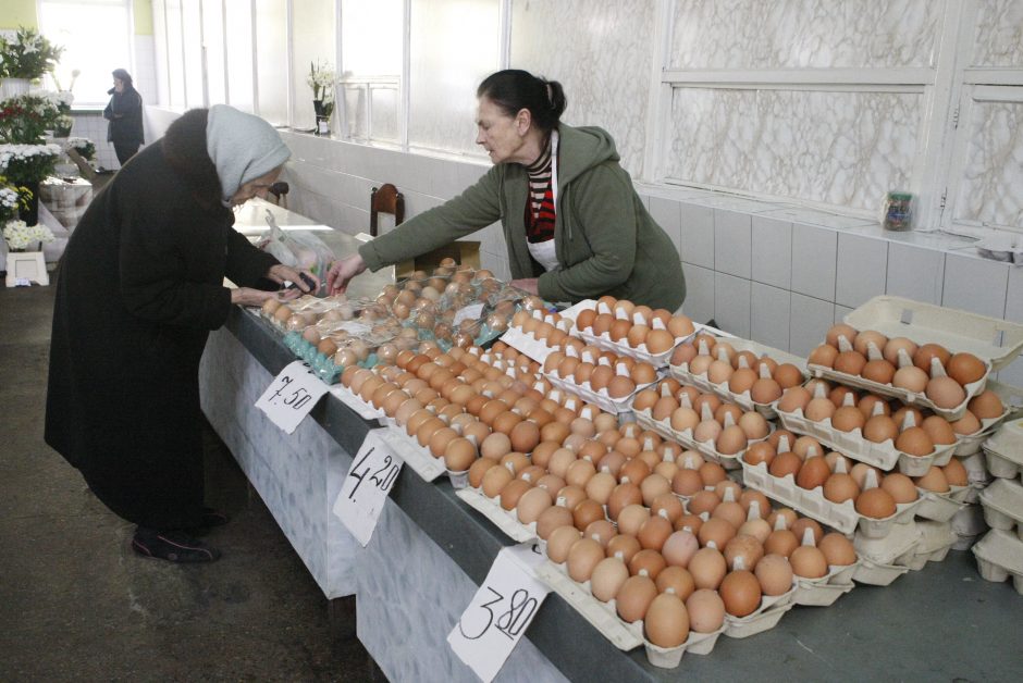 Pradžiugino kiaušinių kainos