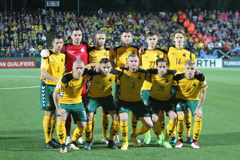 Lietuvos futbolo rinktinė mes iššūkį pasaulio čempionato dalyvėms