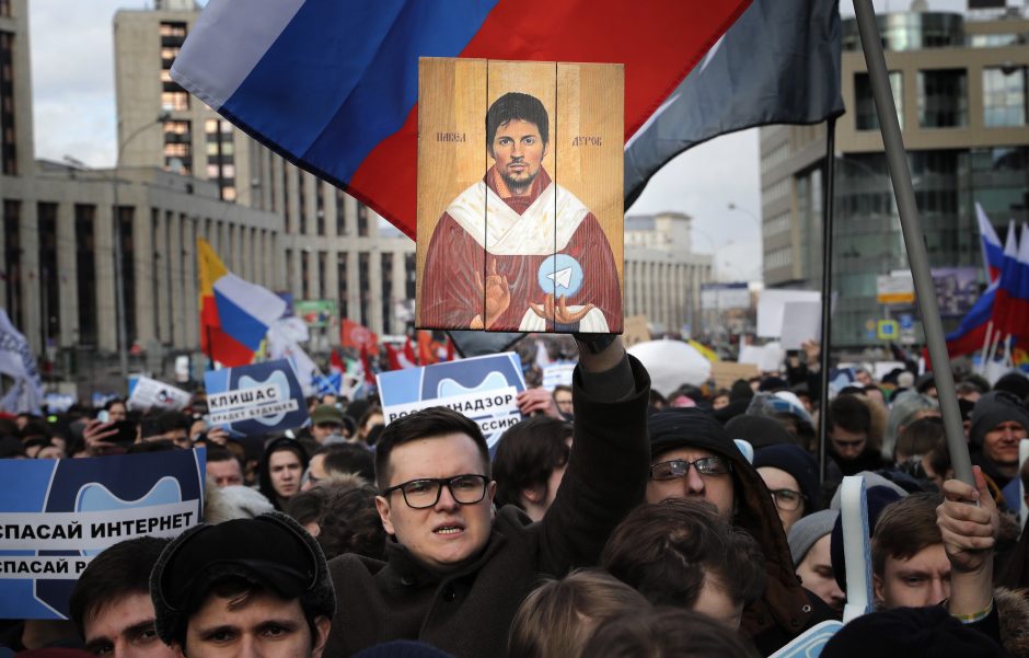 Maskvoje įvyko mitingas prieš interneto ribojimą
