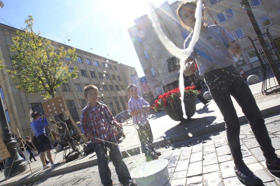 Gedimino prospektą okupavo jaunimo organizacijos