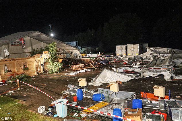 Austrijoje per audrą žuvo du žmonės, 120 sužeista