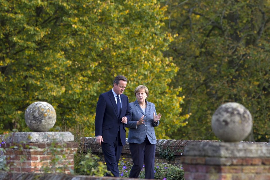 D. Cameronas ir A. Merkel susitiko tartis dėl ES ateities