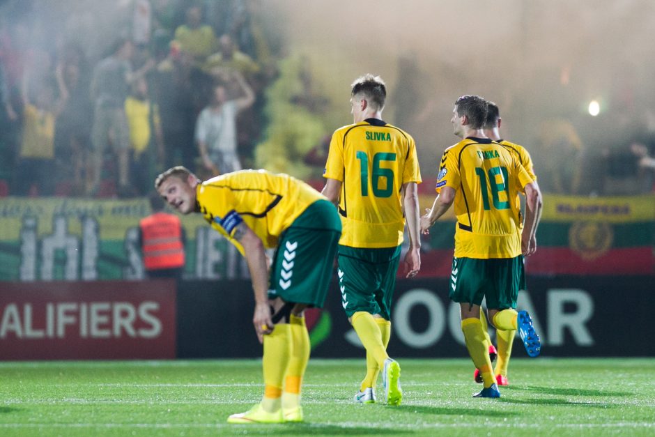 FIFA klasifikacijoje Lietuvos vyrų futbolo rinktinė nukrito į 110-ą poziciją