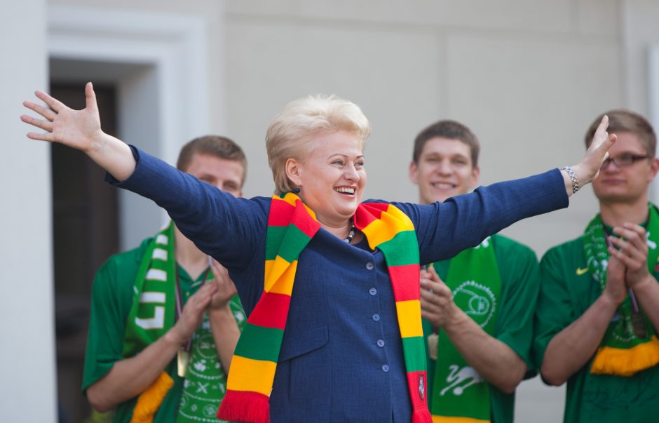 Prezidentė sveikina Lietuvą krepšinio 95-mečio proga