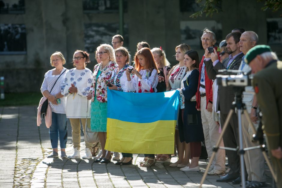 Ukrainos Nepriklausomybės dienos paminėjimas Istorinės Prezidentūros sodelyje
