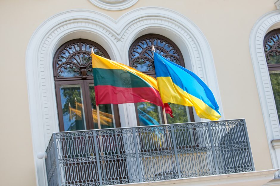 Ukrainos Nepriklausomybės dienos paminėjimas Istorinės Prezidentūros sodelyje
