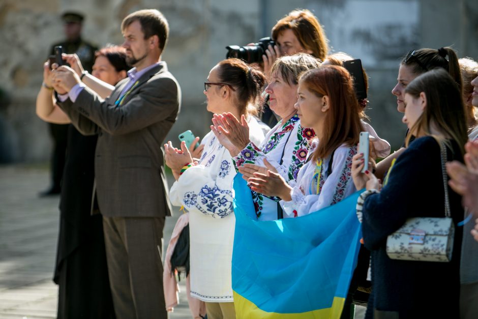 Ukrainos Nepriklausomybės dienos paminėjimas Istorinės Prezidentūros sodelyje