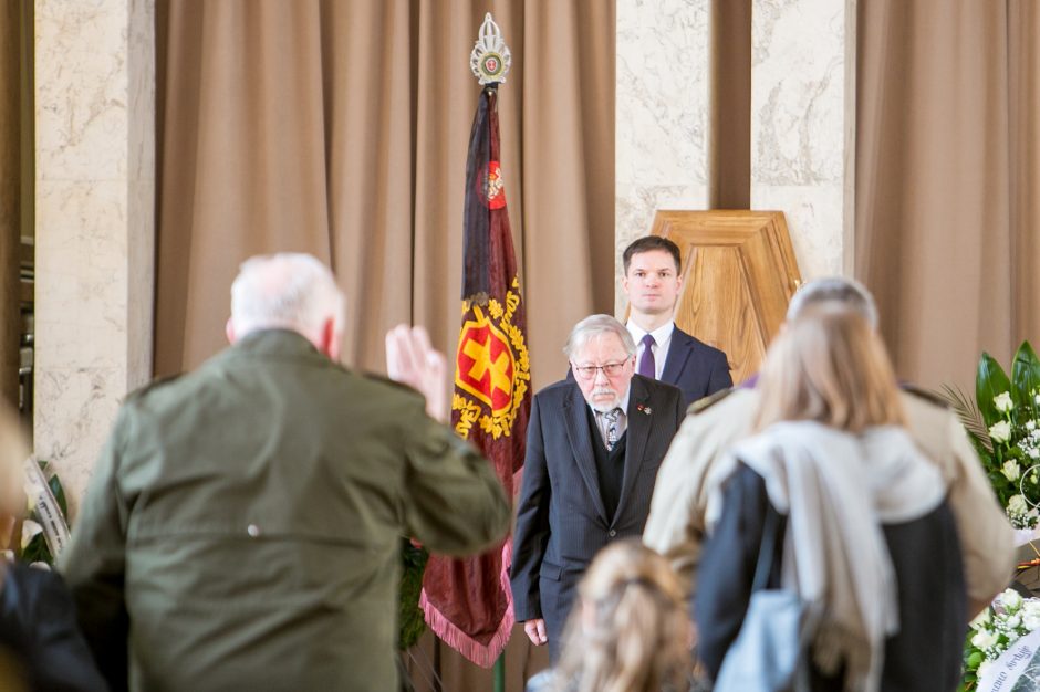 Į paskutinę kelionę išlydėtas partizanas V. Balsys-Uosis