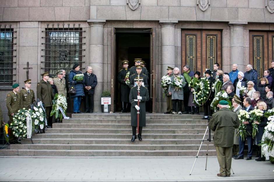 Į paskutinę kelionę išlydėtas partizanas V. Balsys-Uosis