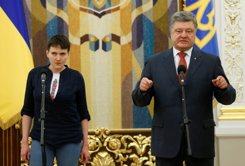 Rusijos paleista N. Savčenko – jau Ukrainoje 