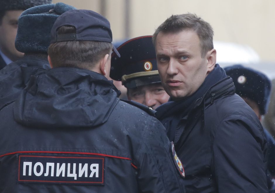 Rusijos opozicijos lyderis sulaikytas iki pirmadienio teismo