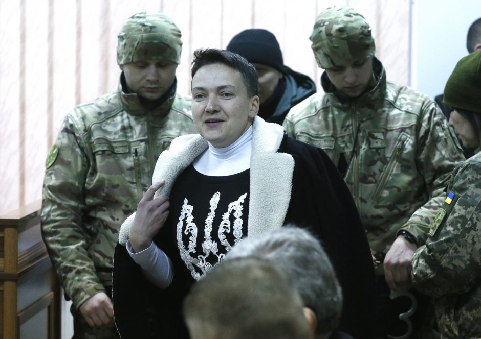 Buvusi Ukrainos pilotė N. Savčenko kalėjime paskelbė bado streiką