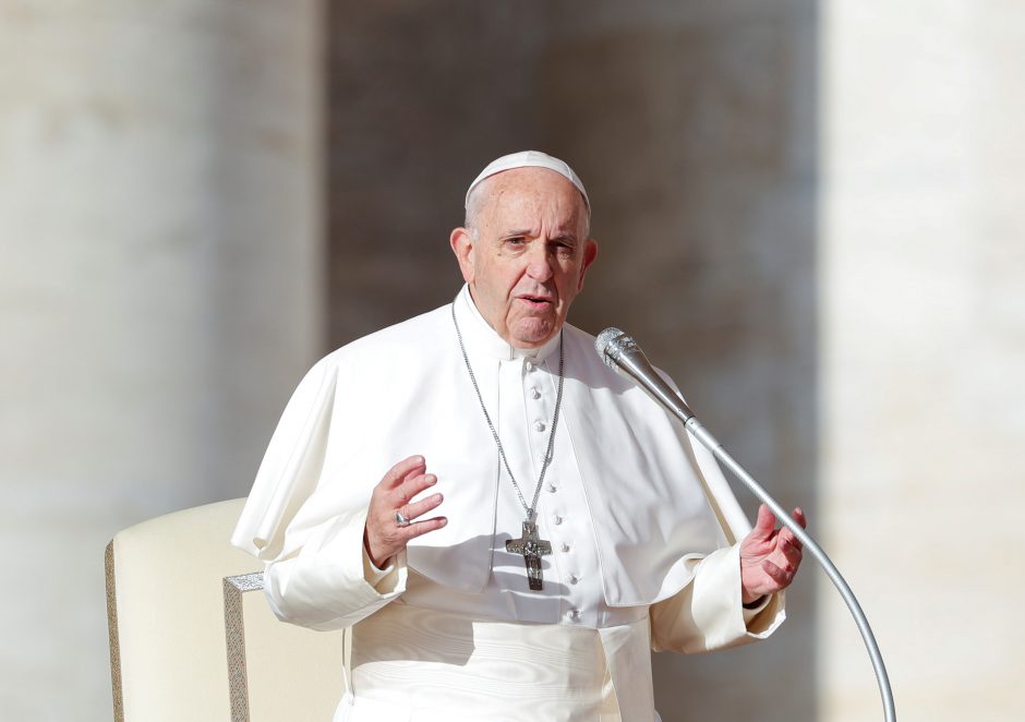 Popiežius Pranciškus perspėja dėl nacionalizmo ir ksenofobijos